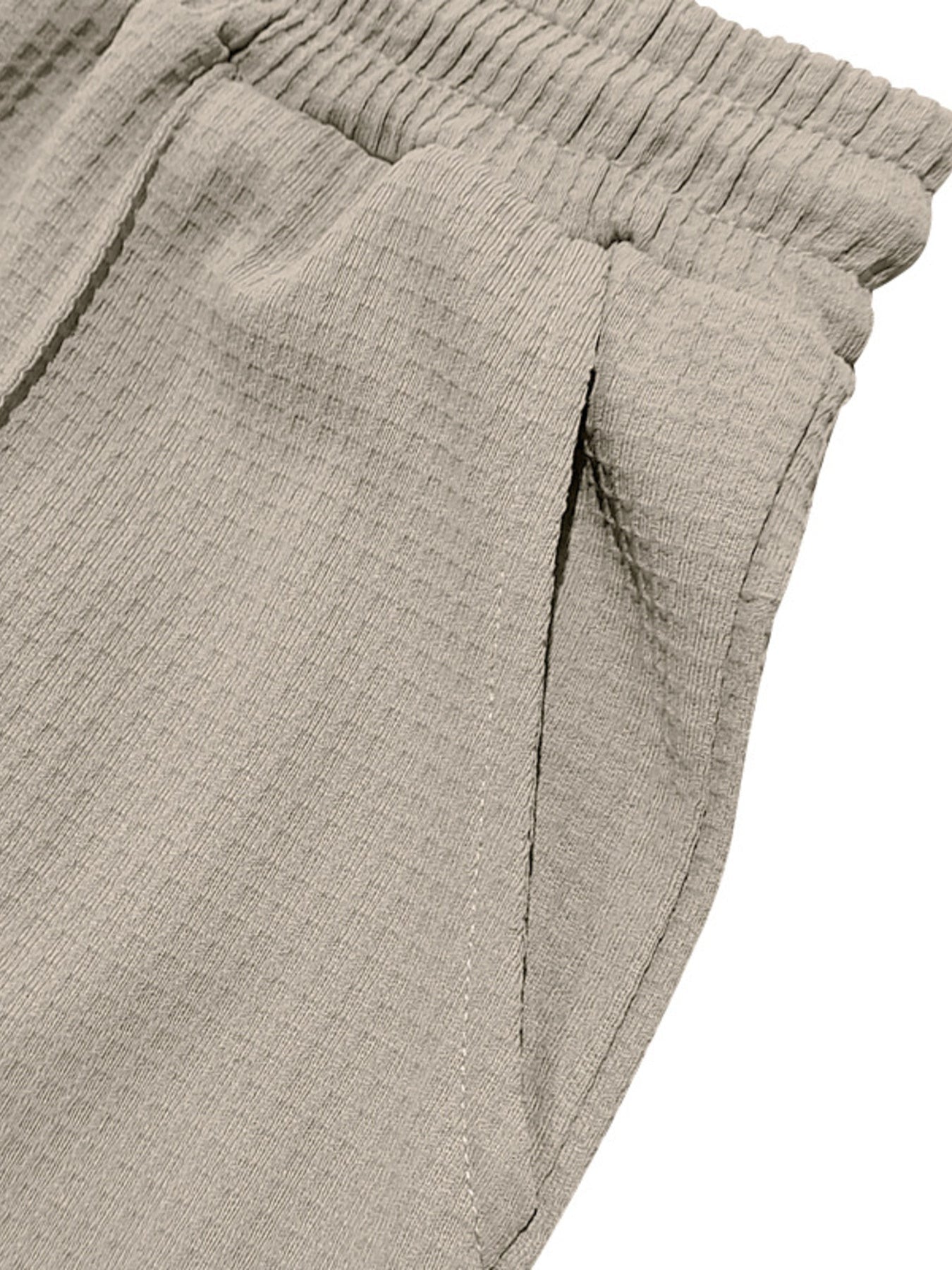 Men's Full Size Textured Drawstring Casual Pants Plus Size designed for comfort and style at Lookzlike