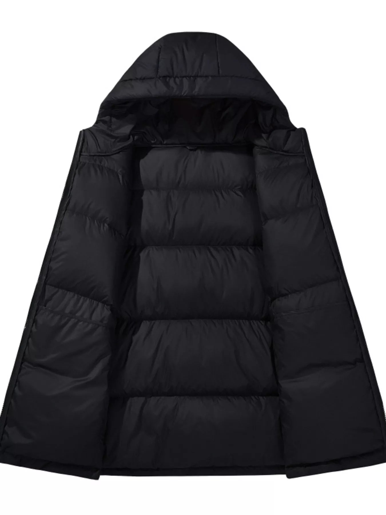 Men's Full Size Warm Padded Hooded Puffer Jacket Plus Size designed for comfort and style at Lookzlike