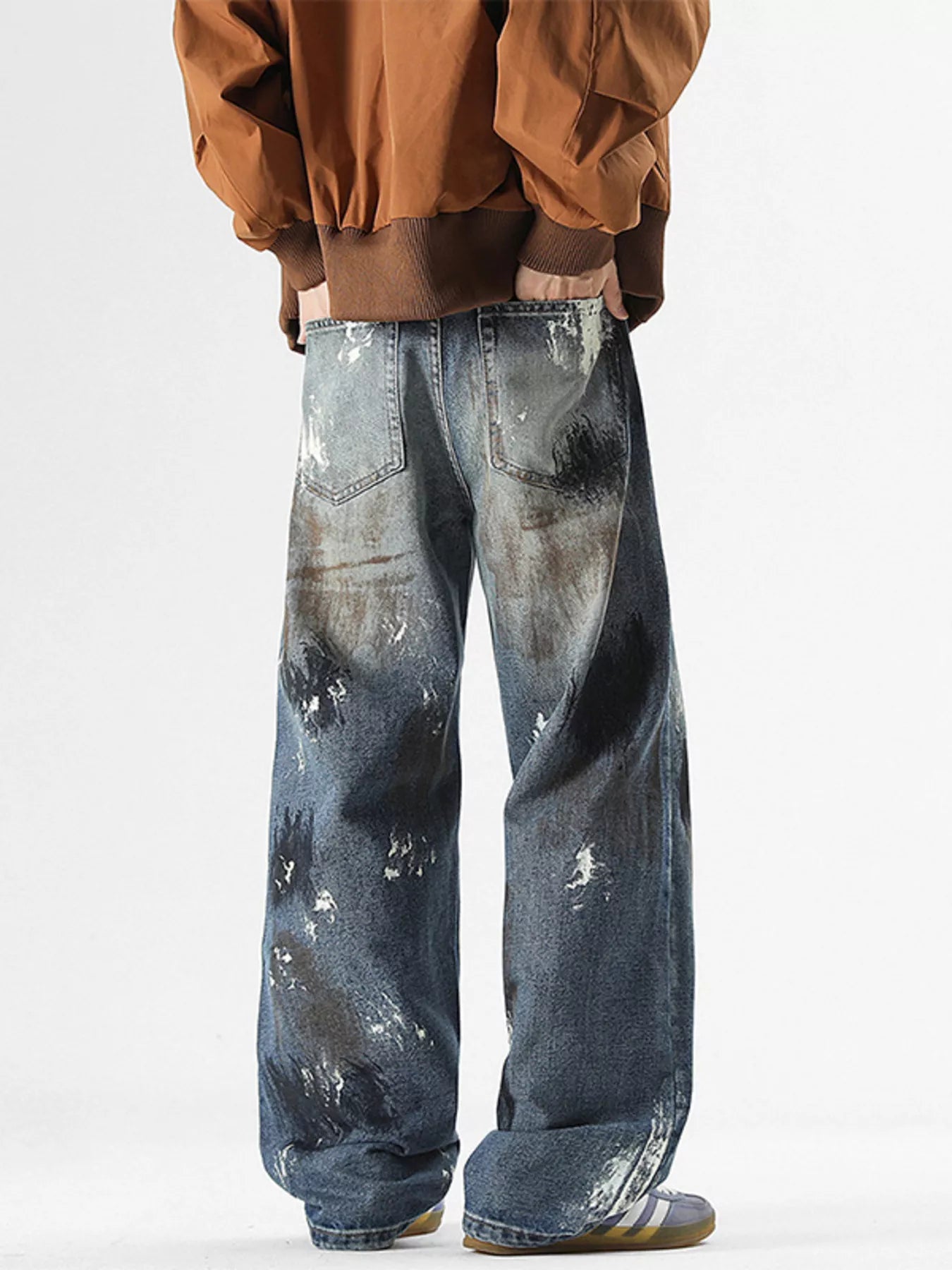 Men's Full Size Wide Leg Jeans Plus Size designed for comfort and style at Lookzlike