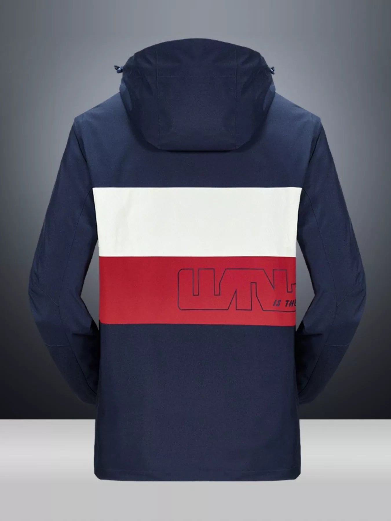 Men's Full Size Windproof Zip Up Hooded Jacket Plus Size designed for comfort and style at Lookzlike