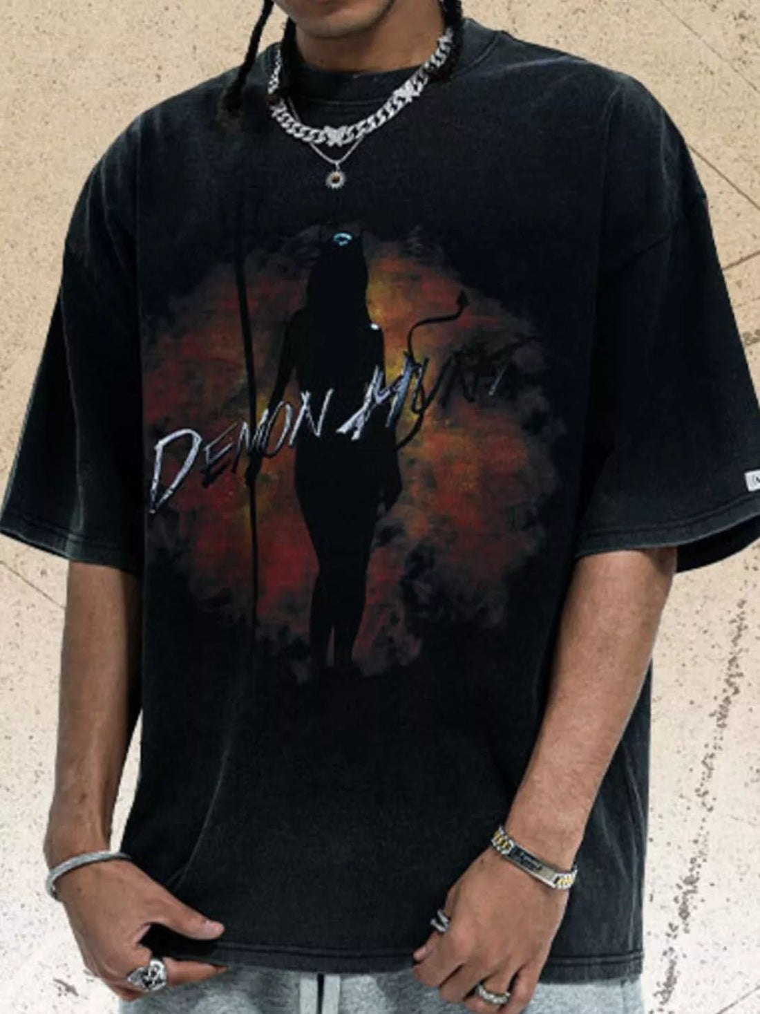 Men's Graphic Round Neck Half Sleeve T-Shirt designed for comfort and style at Lookzlike