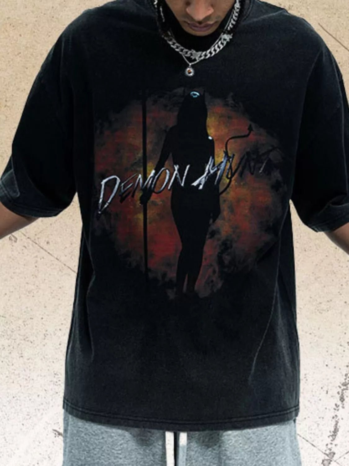 Men's Graphic Round Neck Half Sleeve T-Shirt designed for comfort and style at Lookzlike