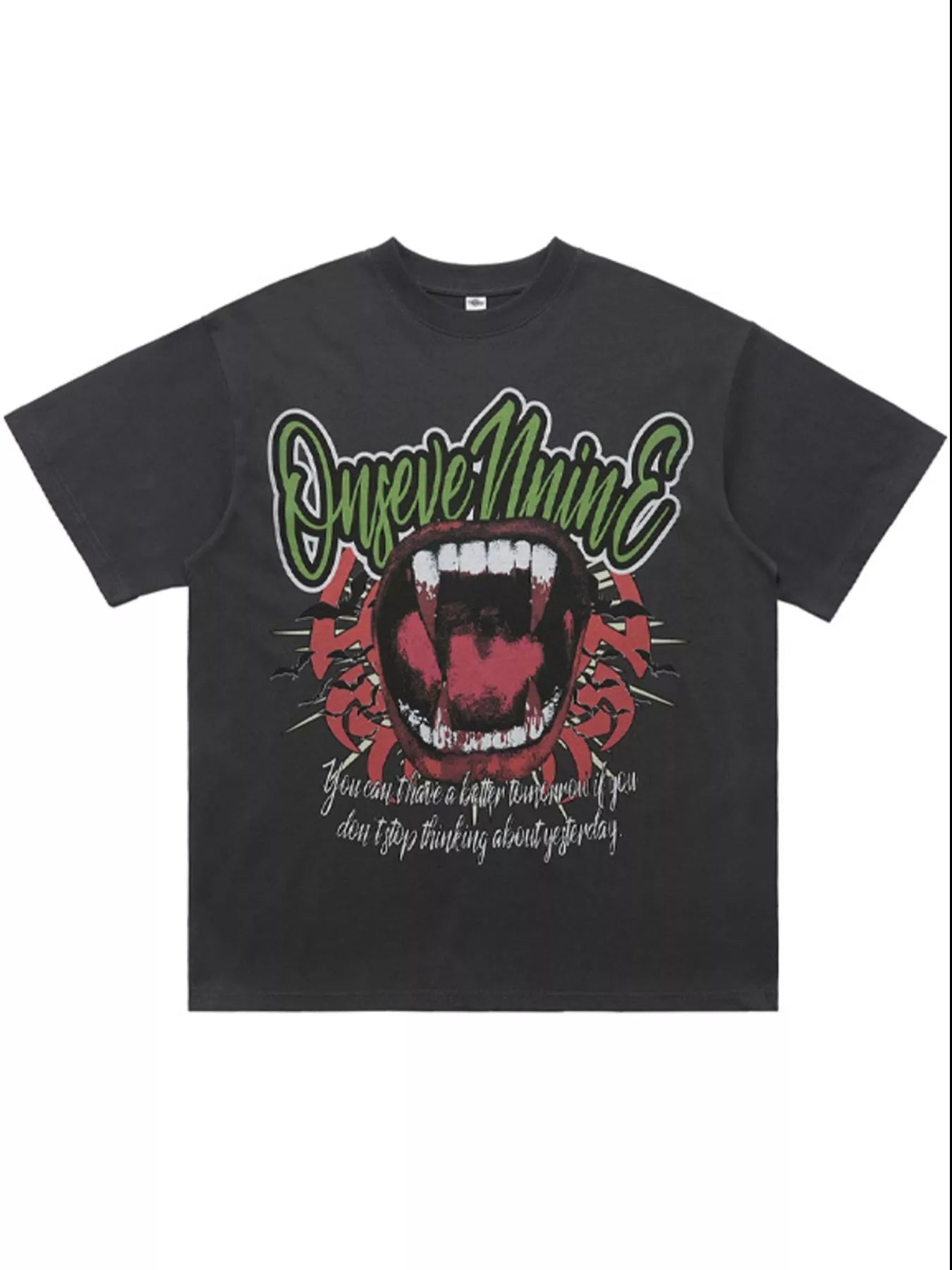 Men's Graphic Round Neck Oversized T-Shirt designed for comfort and style at Lookzlike