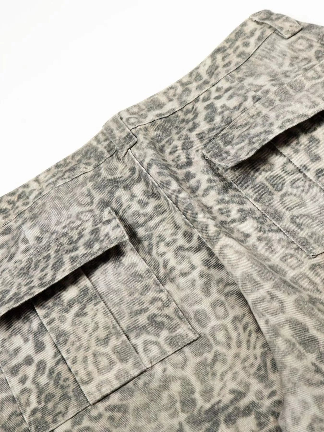 Men's Leopard Print Cargo Pants designed for comfort and style at Lookzlike