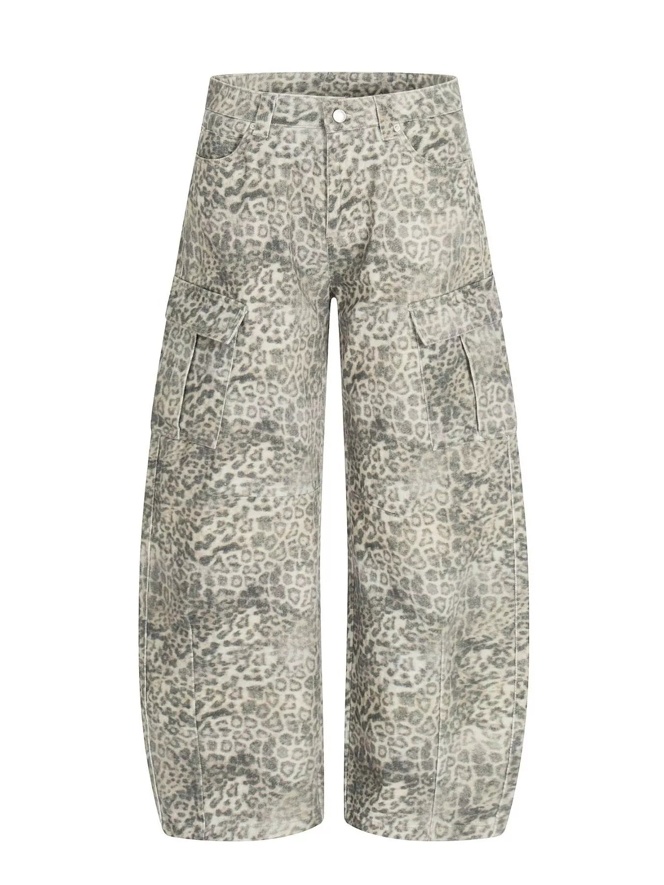 Men's Leopard Print Cargo Pants designed for comfort and style at Lookzlike