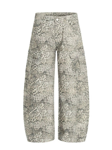 Men's Leopard Print Cargo Pants designed for comfort and style at Lookzlike