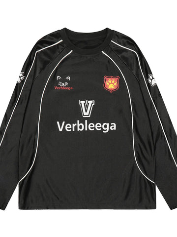 Men's Letter Long Sleeve T-Shirt - Lookzlike