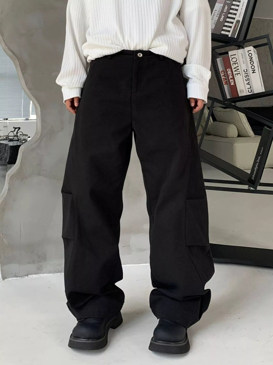 Men's Loose Fit Cargo Pants designed for comfort and style at Lookzlike