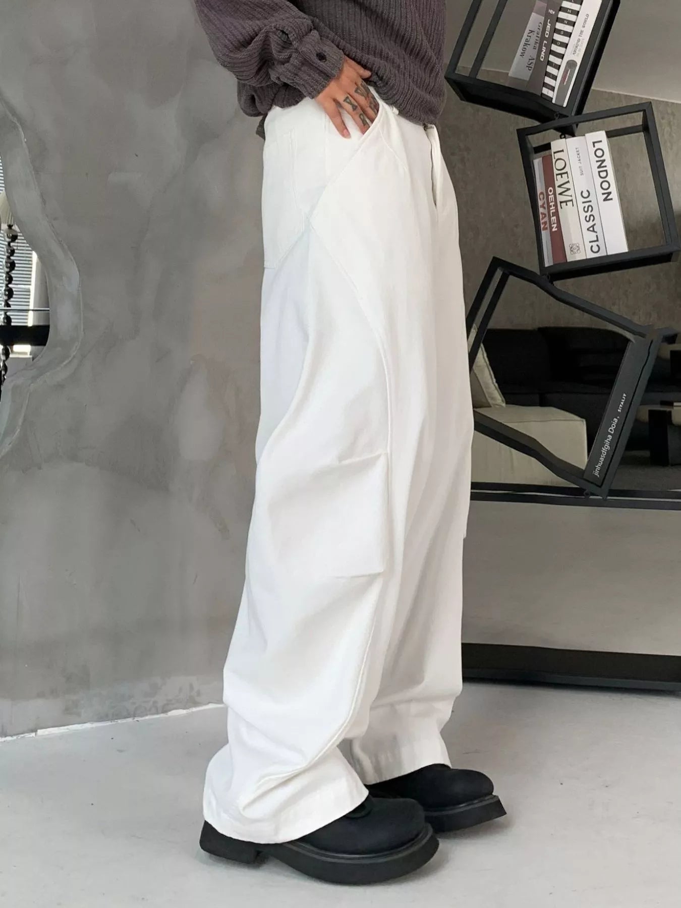Men's Loose Fit Cargo Pants designed for comfort and style at Lookzlike
