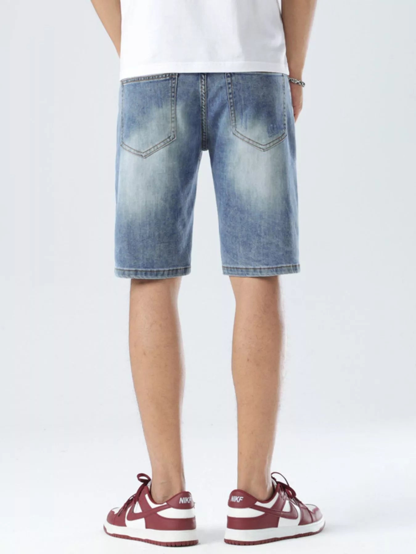 Men's Loose Fit Denim Shorts designed for comfort and style at Lookzlike