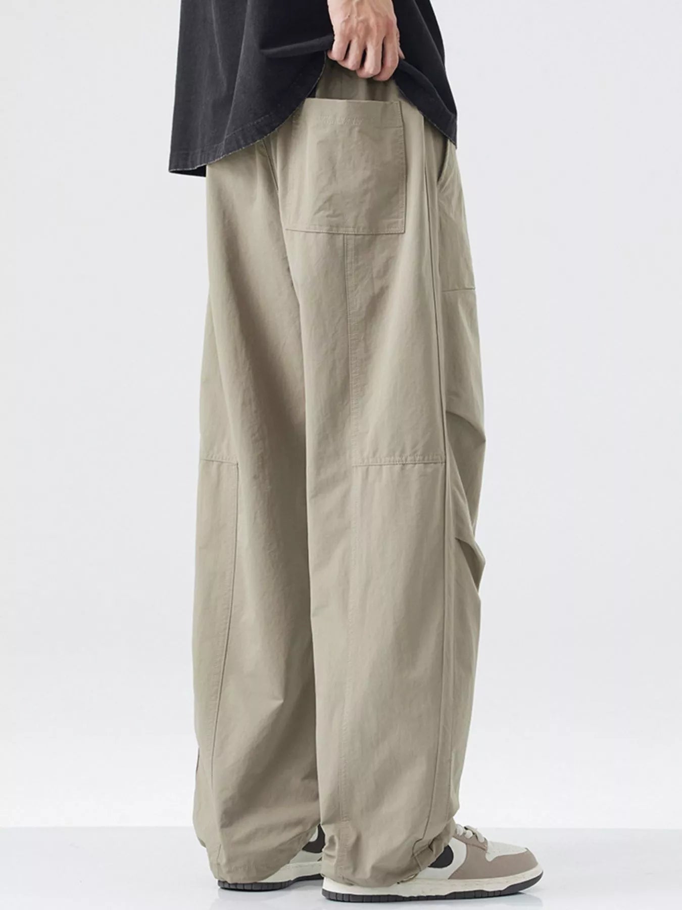 Men's Loose - Fit Drawstring Wide Leg Pants designed for comfort and style at Lookzlike