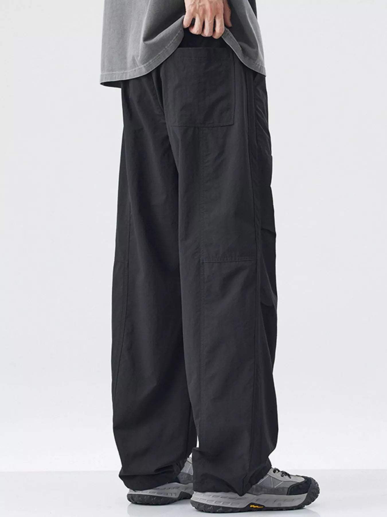 Men's Loose - Fit Drawstring Wide Leg Pants designed for comfort and style at Lookzlike