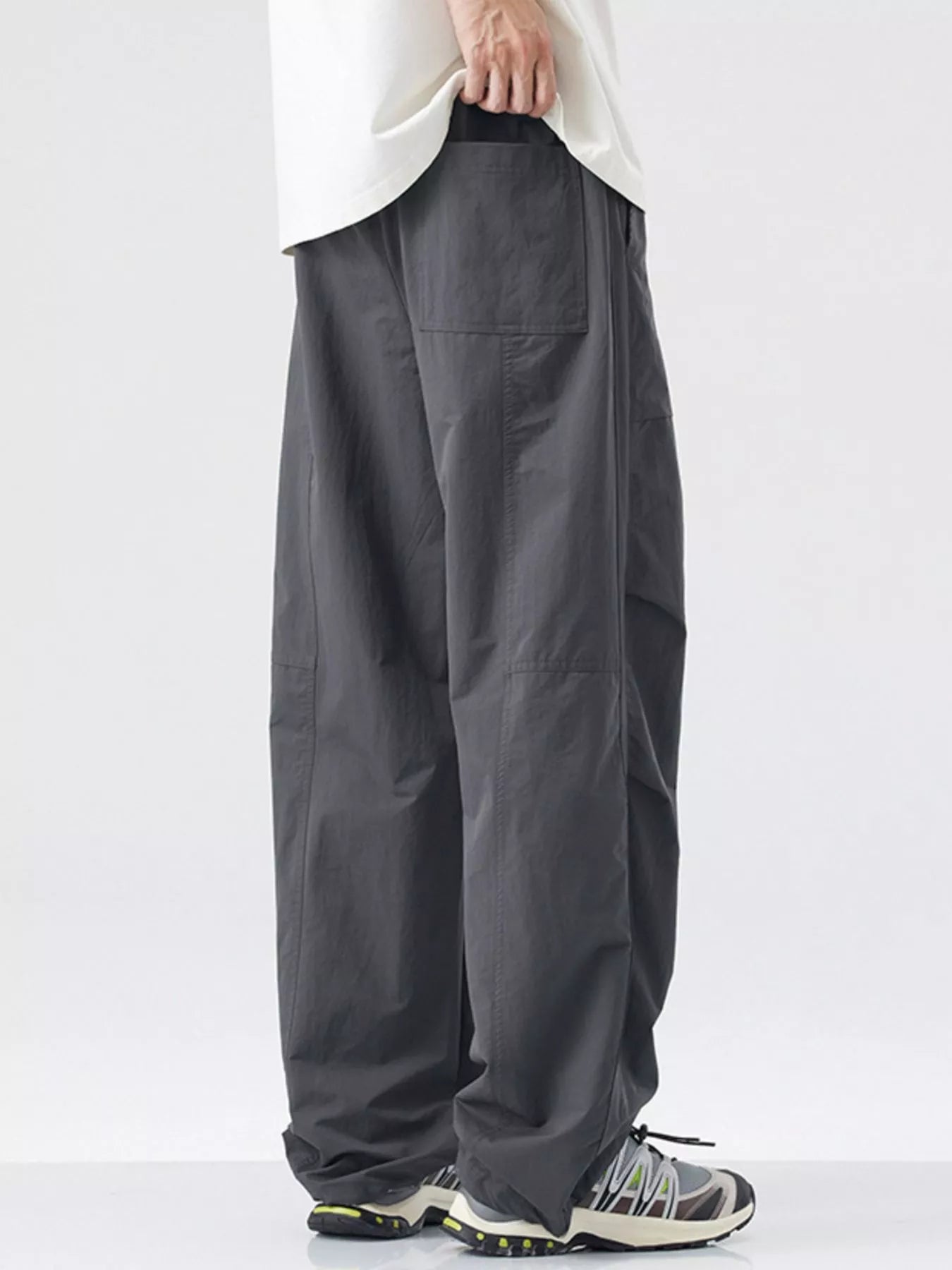 Men's Loose - Fit Drawstring Wide Leg Pants designed for comfort and style at Lookzlike