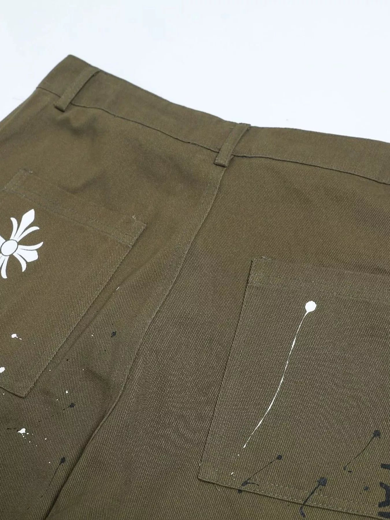 Men's Paint Splatter Cargo Pants designed for comfort and style at Lookzlike