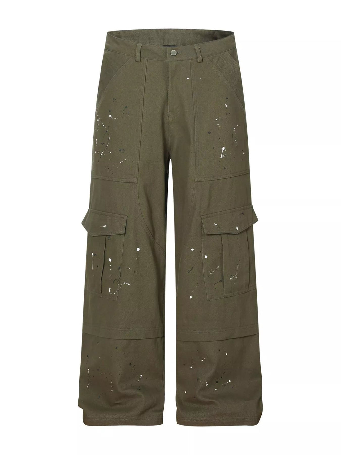 Men's Paint Splatter Cargo Pants designed for comfort and style at Lookzlike