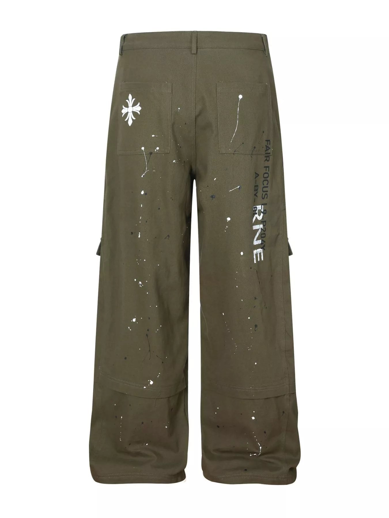 Men's Paint Splatter Cargo Pants designed for comfort and style at Lookzlike