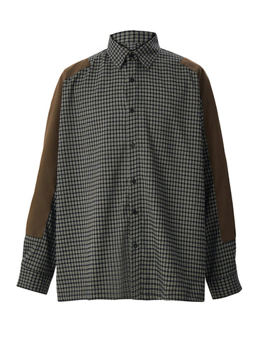 Men's Plaid Button-Down Long Sleeve Shirt - Lookzlike