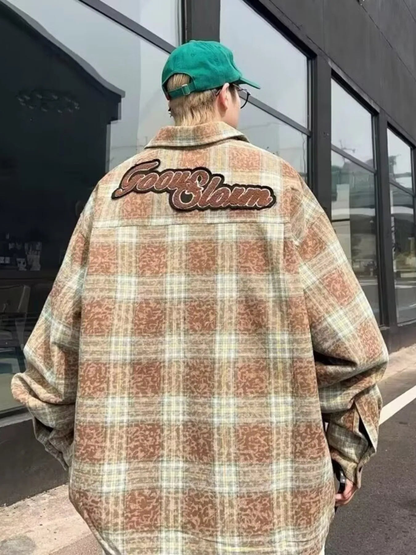 Men's Plaid Zip Up Long Sleeve Jacket designed for comfort and style at Lookzlike