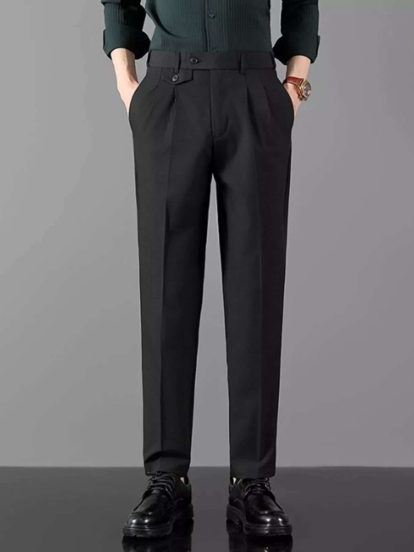 Men's Pleated Detail Pants designed for comfort and style at Lookzlike