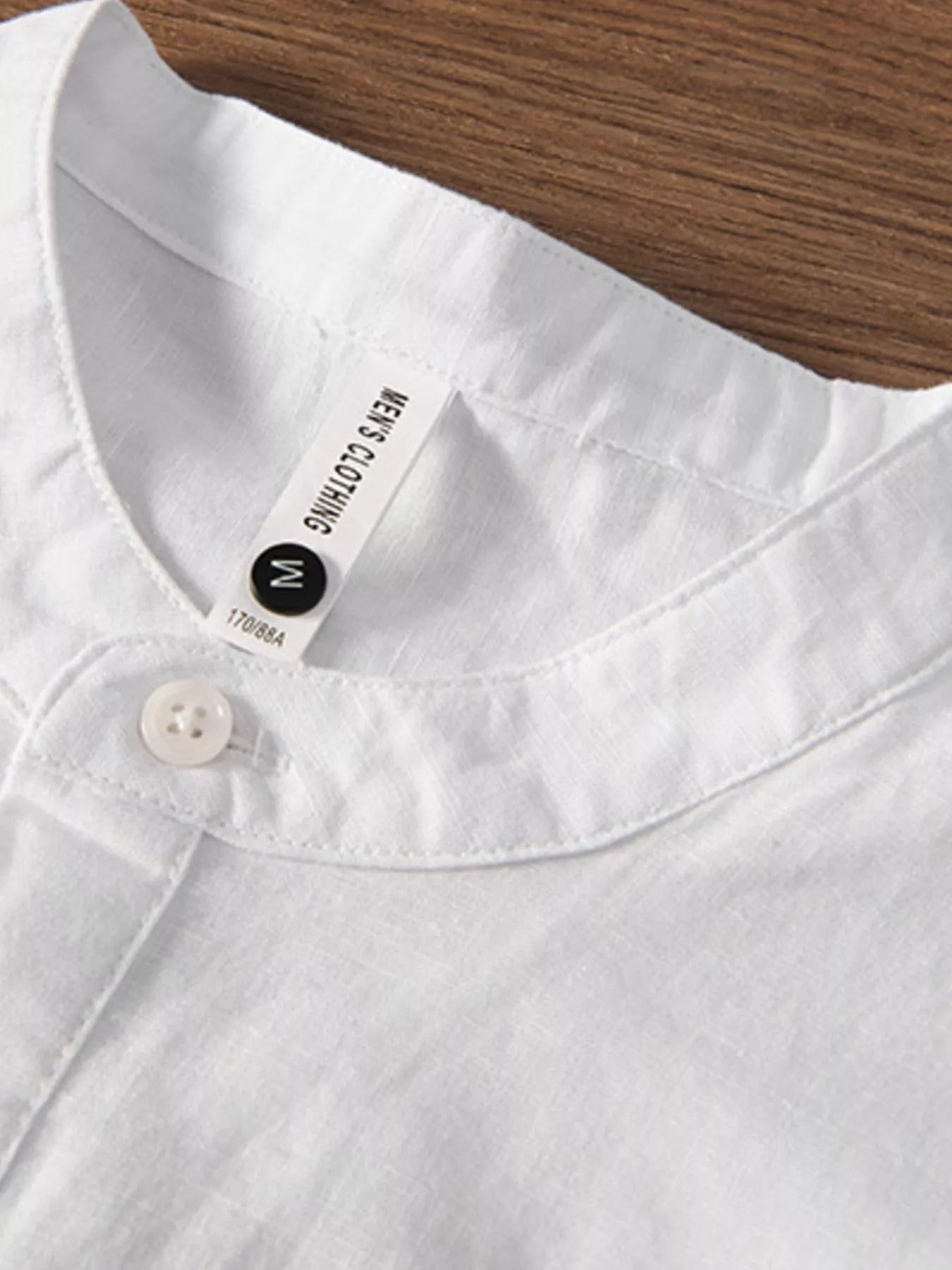 Men's Plus Size Button Detail Short Sleeve Blouse designed for comfort and style at Lookzlike