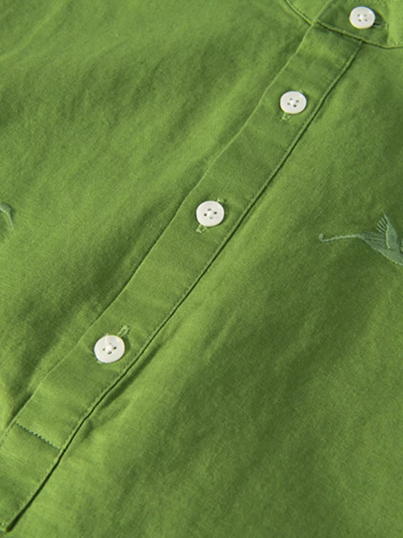 Men's Plus Size Button Detail Short Sleeve Blouse designed for comfort and style at Lookzlike