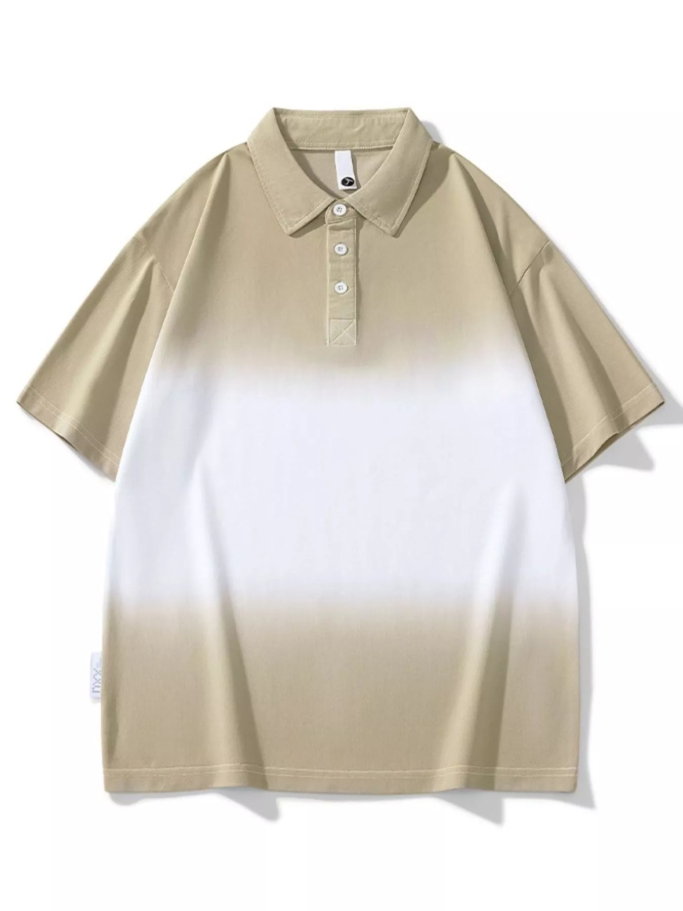 Men's Plus Size Button Detail Short Sleeve Polo designed for comfort and style at Lookzlike