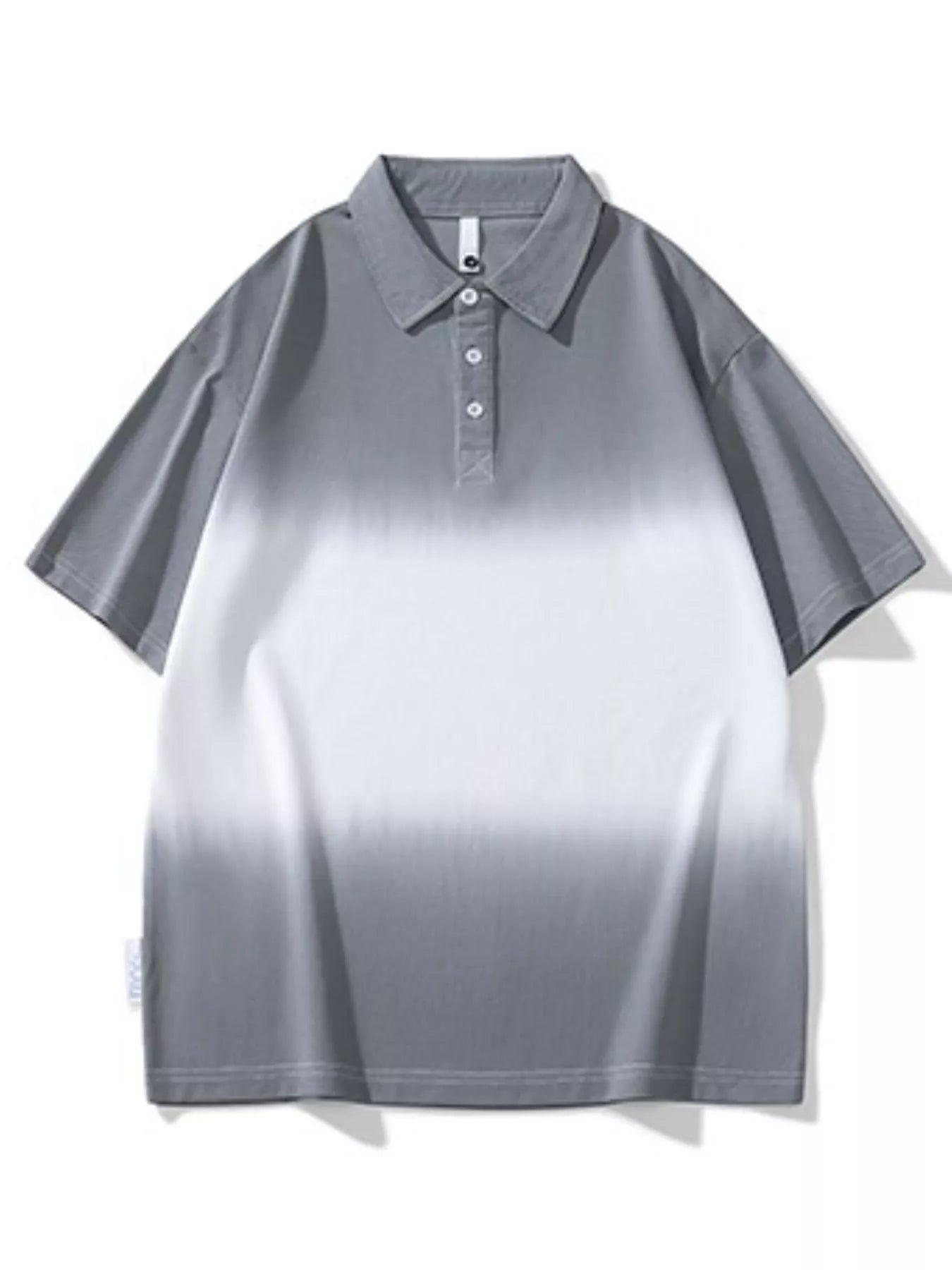 Men's Plus Size Button Detail Short Sleeve Polo designed for comfort and style at Lookzlike