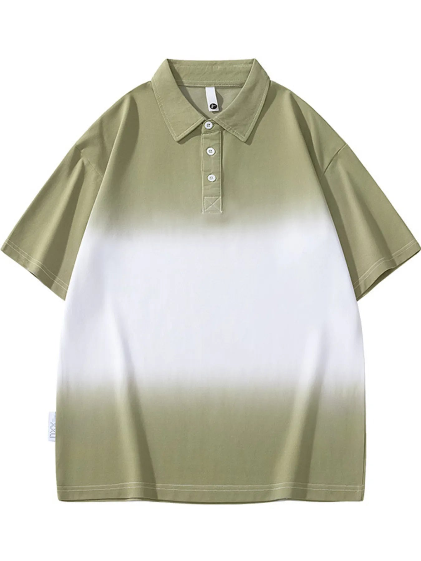 Men's Plus Size Button Detail Short Sleeve Polo designed for comfort and style at Lookzlike