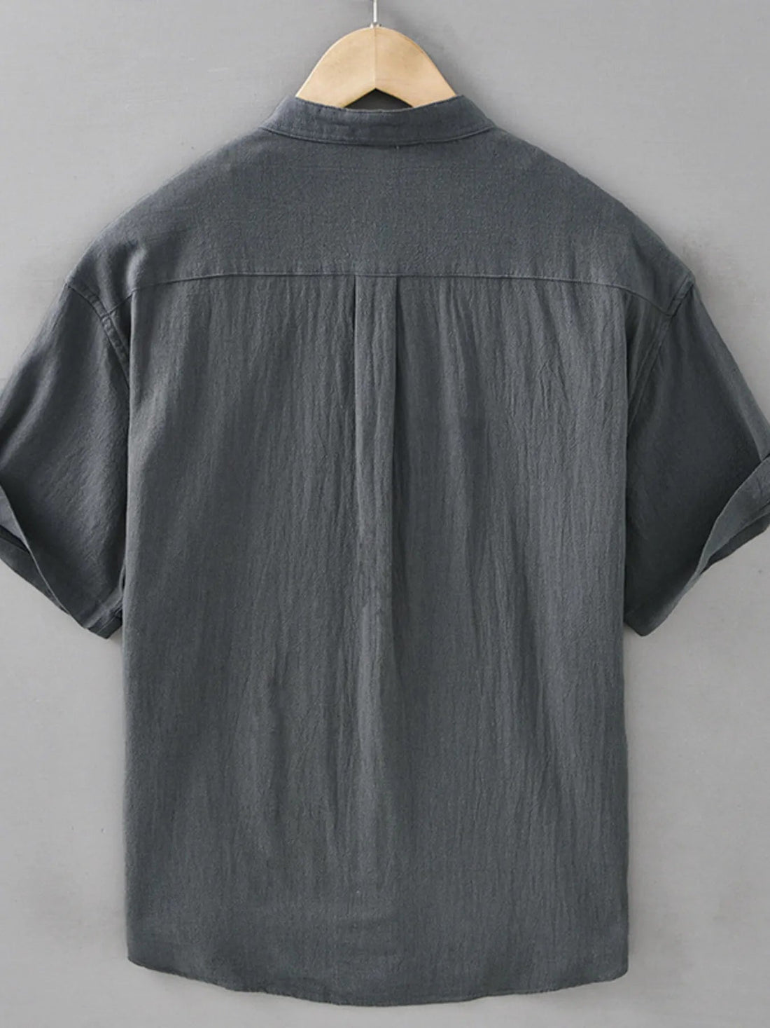 Men's Plus Size Button Up Short Sleeve Shirt designed for comfort and style at Lookzlike