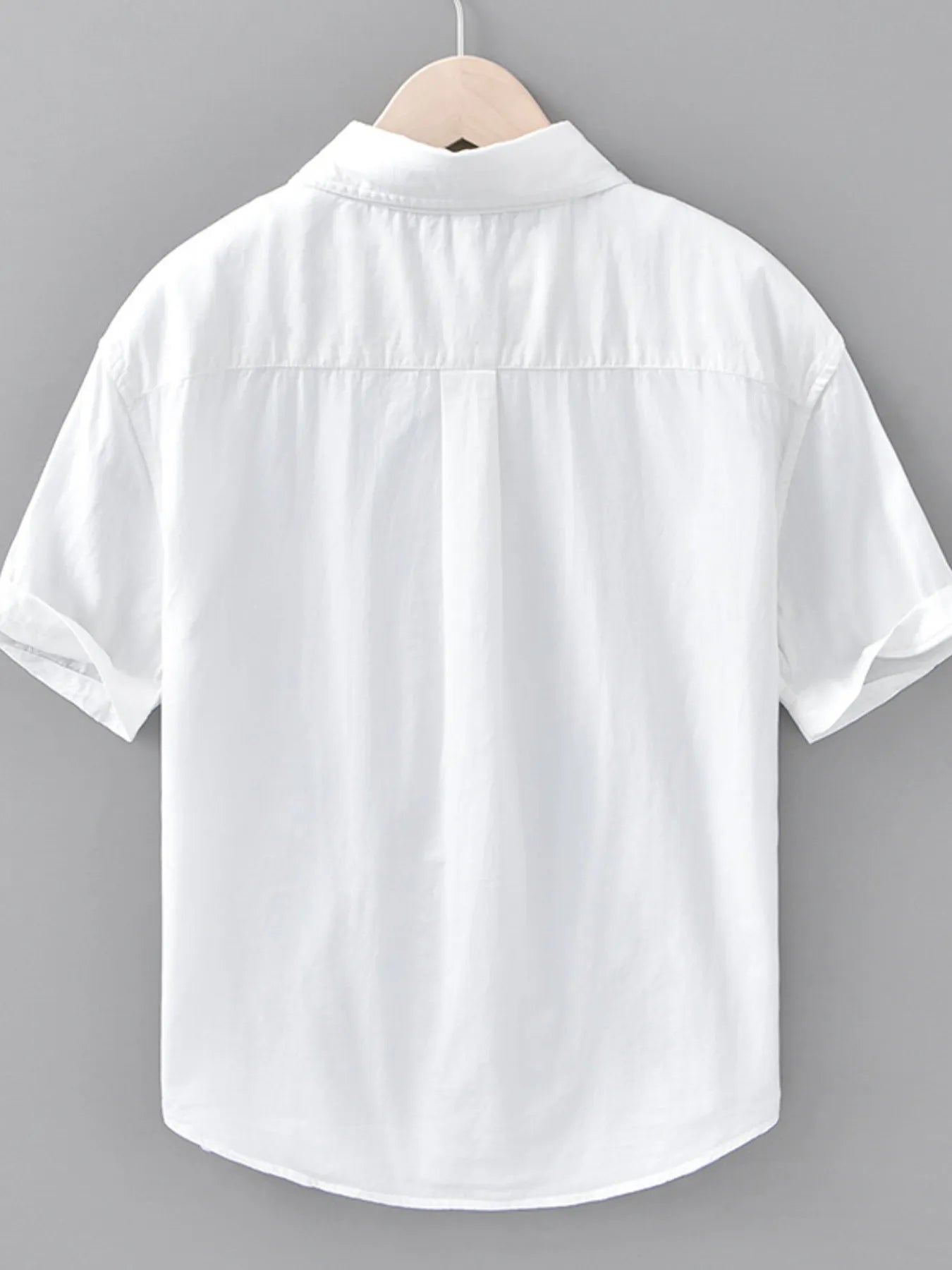 Men's Plus Size Button Up Short Sleeve Shirt designed for comfort and style at Lookzlike