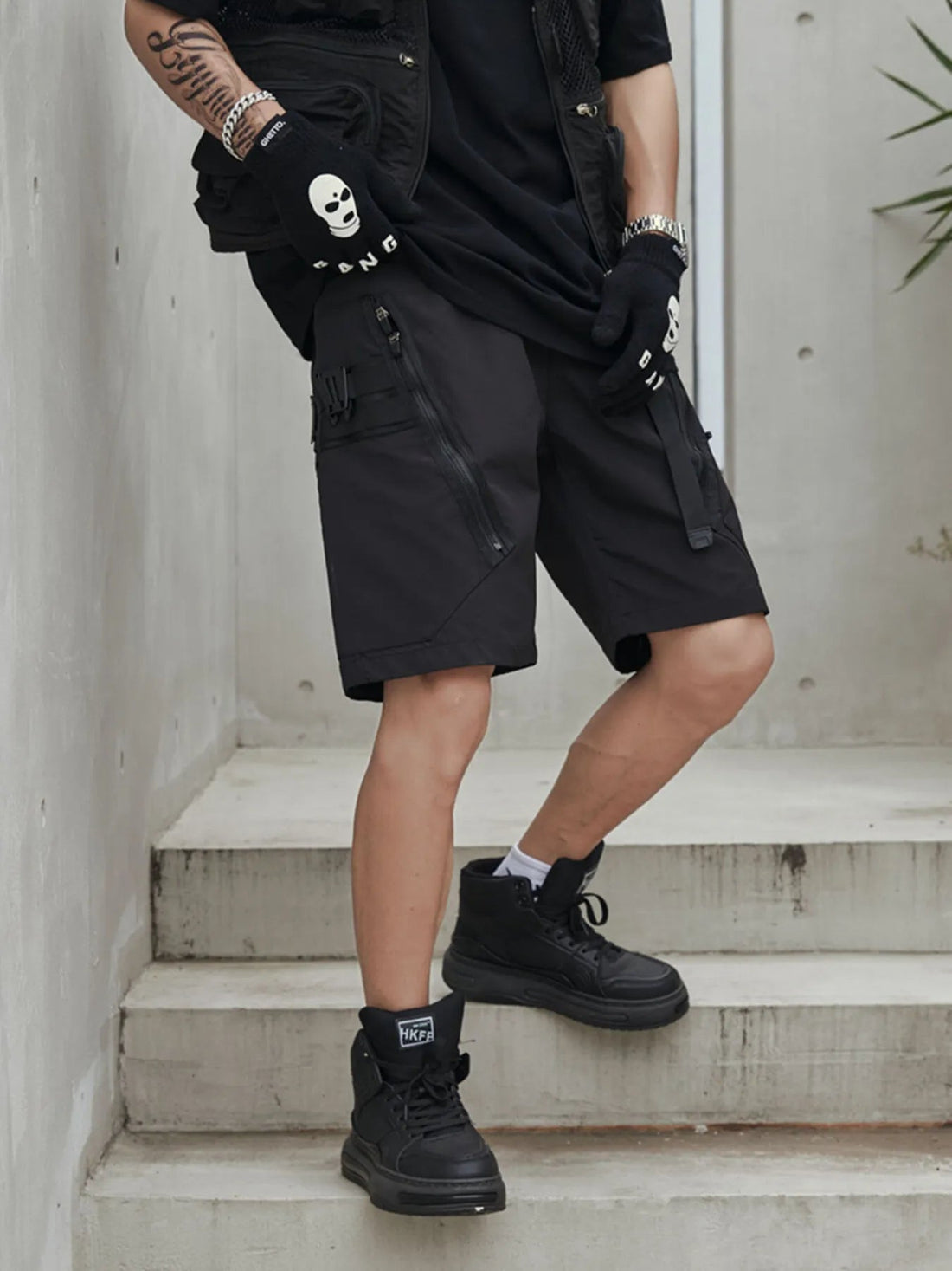 Men's Plus Size Cargo Shorts with Multi-Pockets - Lookzlike