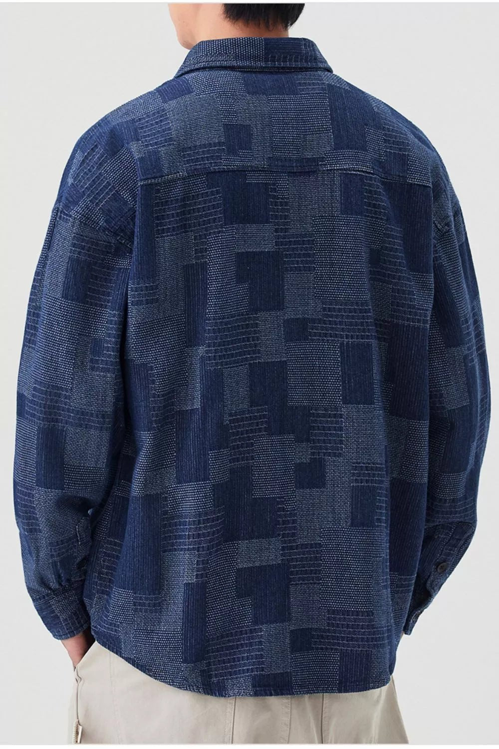 Men's Plus Size Casual Button Up Shirt designed for comfort and style at Lookzlike