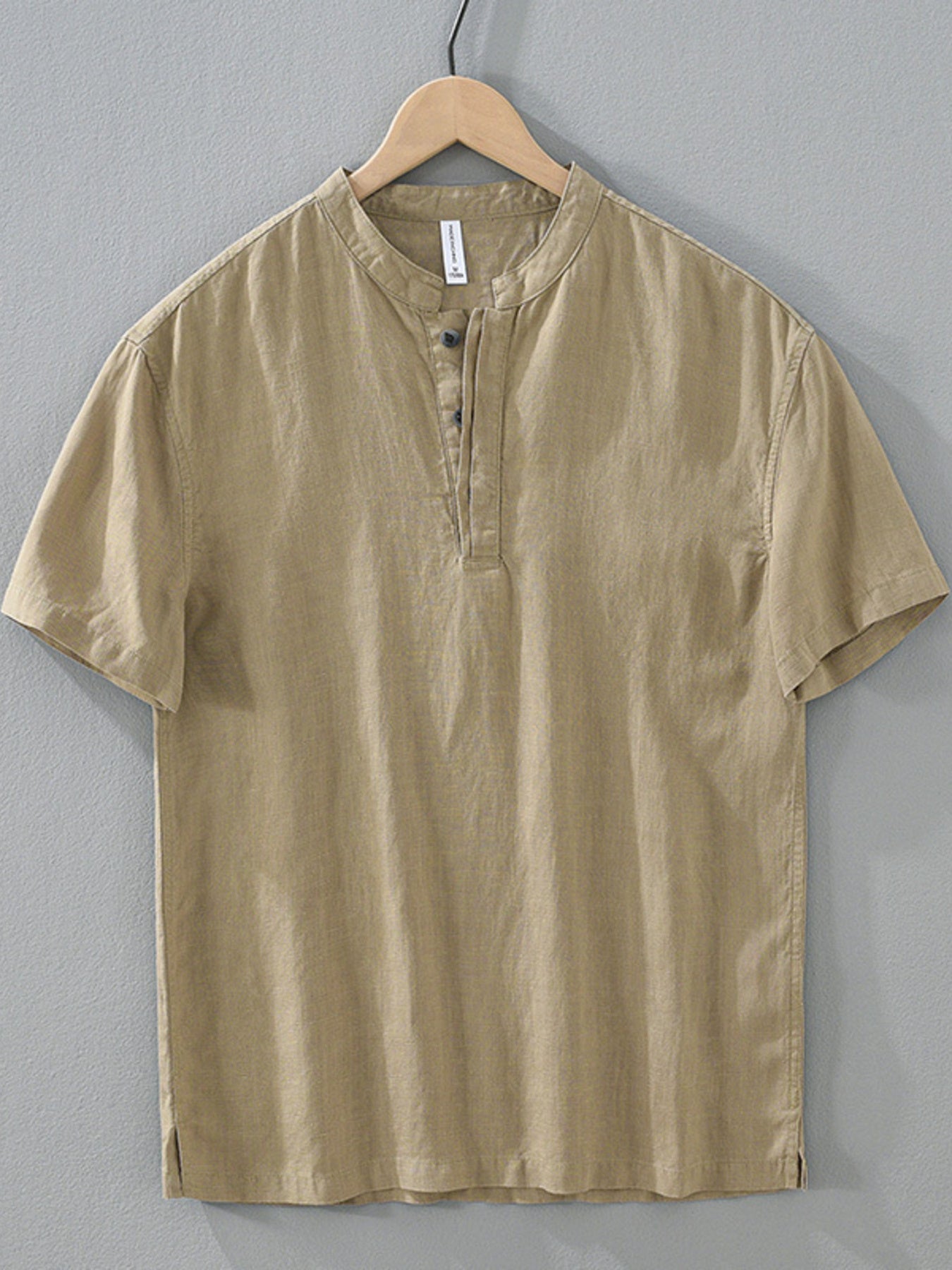 Men's Plus Size Casual Short Sleeve Shirt designed for comfort and style at Lookzlike