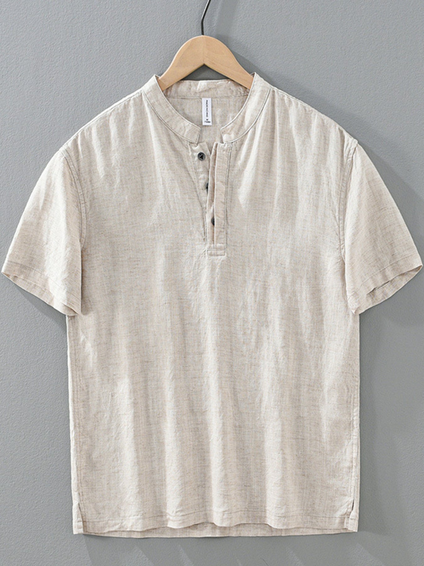 Men's Plus Size Casual Short Sleeve Shirt designed for comfort and style at Lookzlike