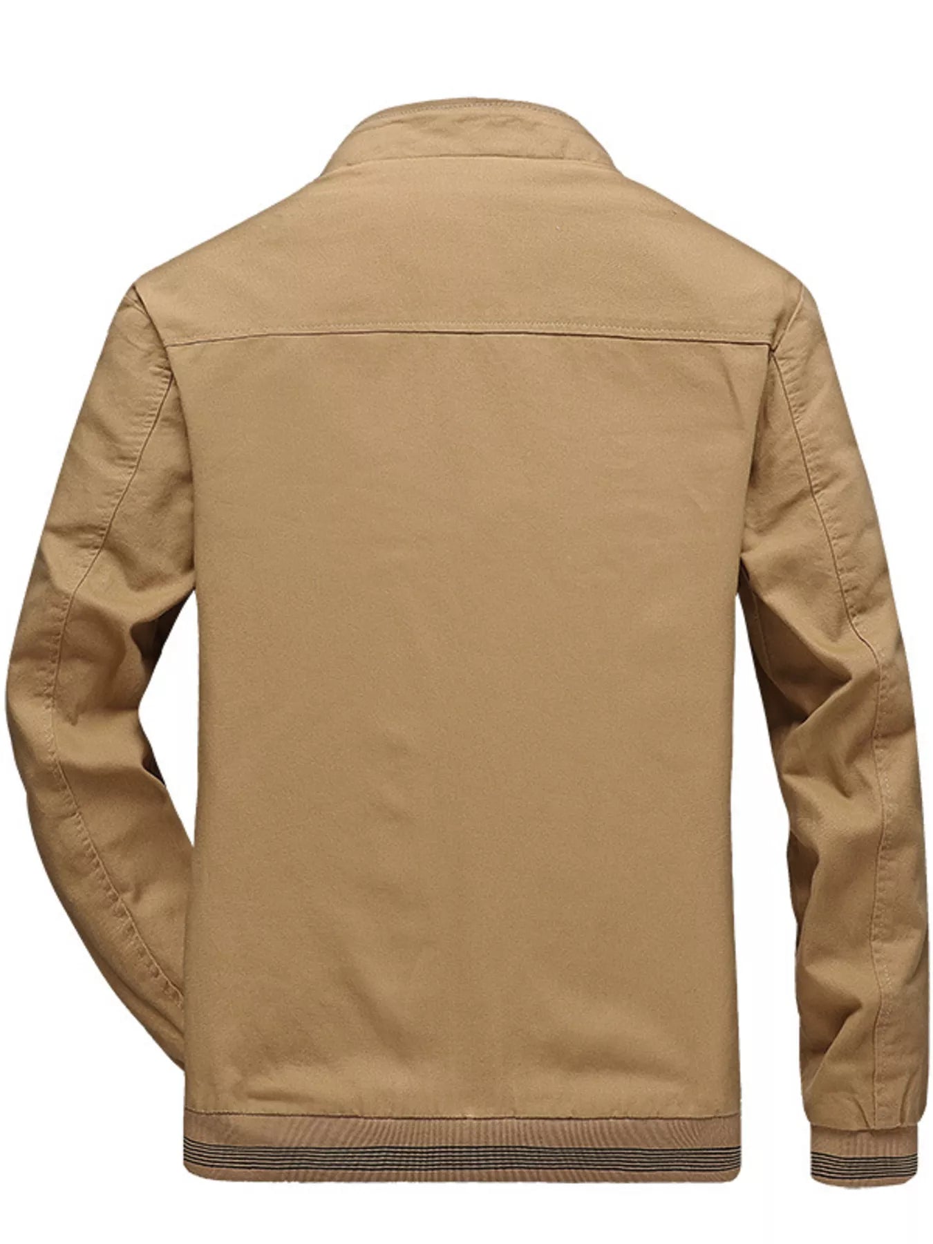 Men's Plus Size Casual Stand Collar Lightweight Jacket designed for comfort and style at Lookzlike