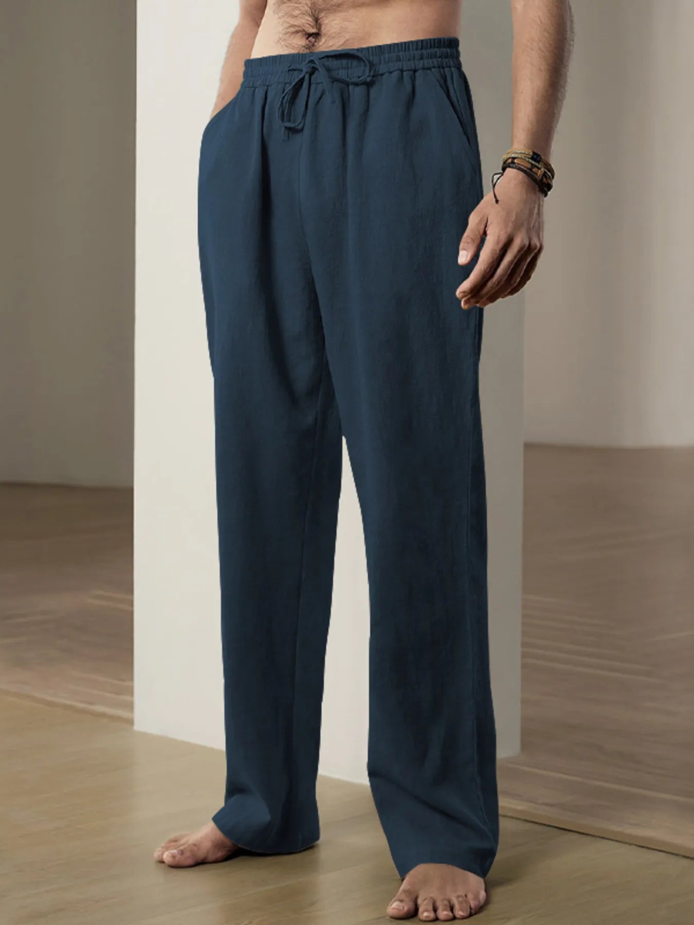 Men's Plus Size Drawstring Loose Fit Pants - Lookzlike