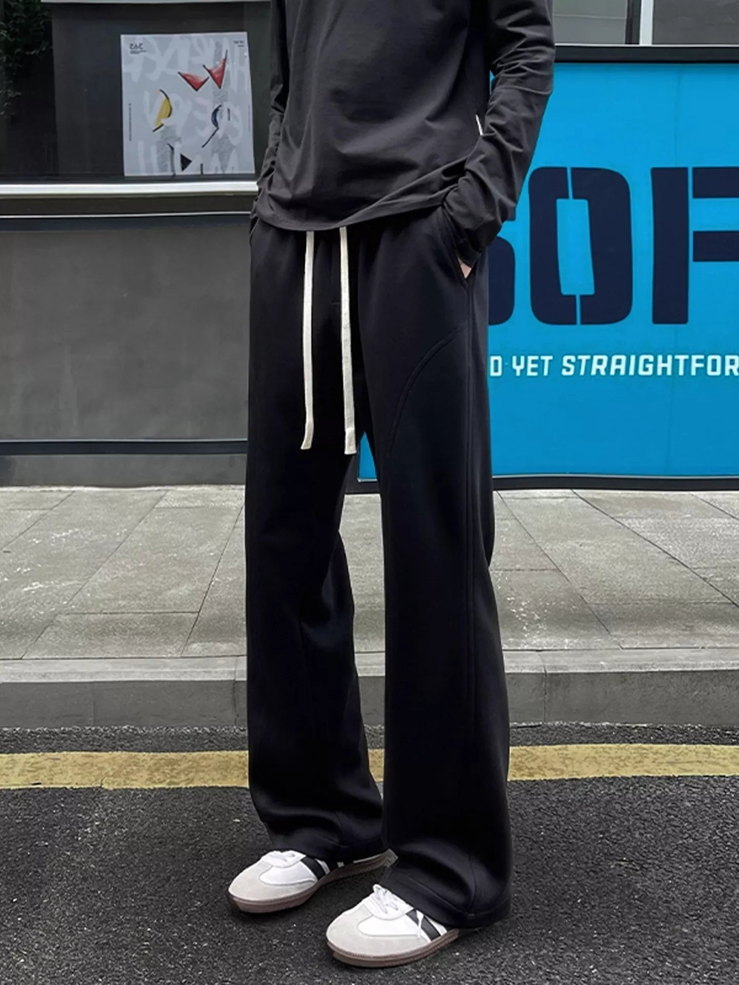 Men's Plus Size Drawstring Loose Fit Pants designed for comfort and style at Lookzlike