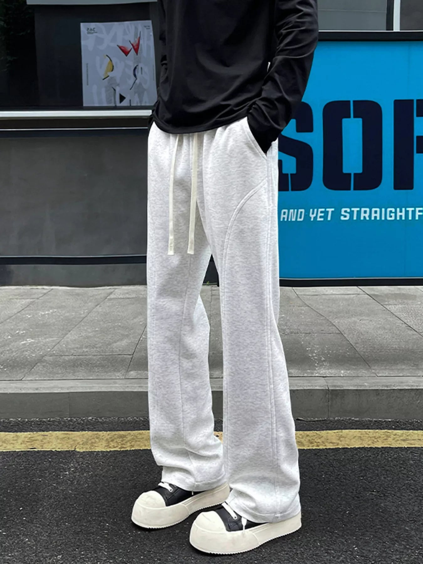 Men's Plus Size Drawstring Loose Fit Pants designed for comfort and style at Lookzlike