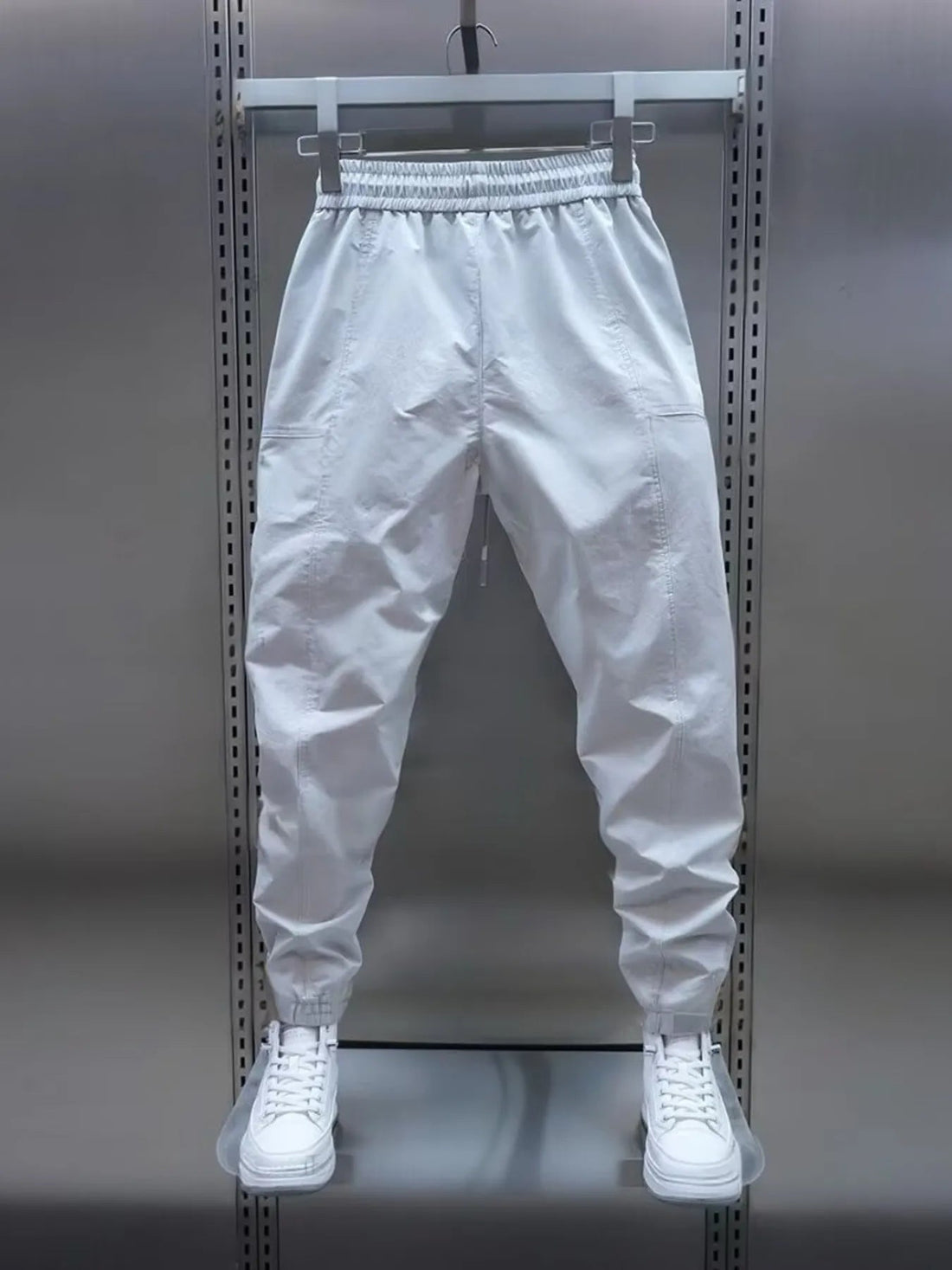 Men's Plus Size Elastic Waist Joggers designed for comfort and style at Lookzlike