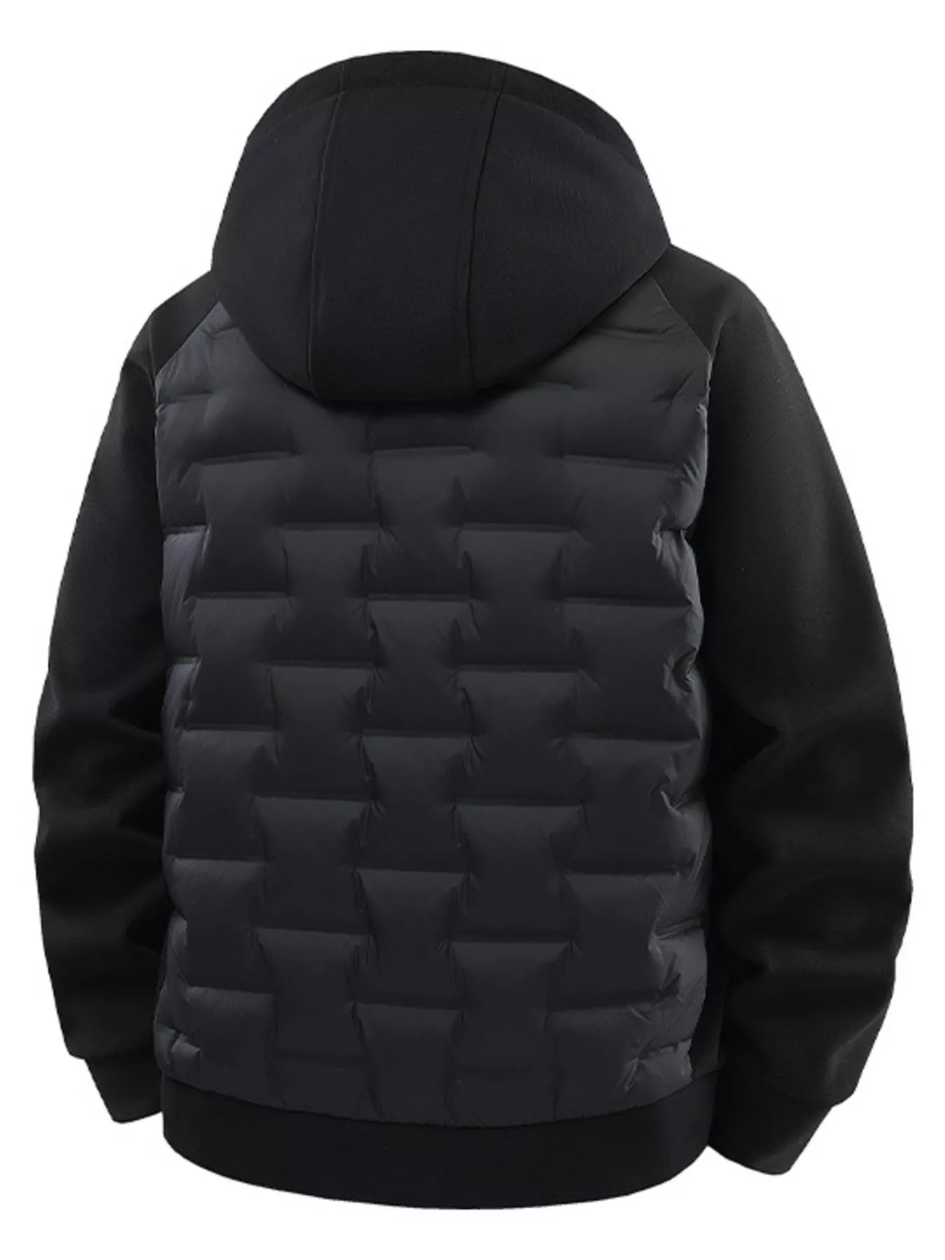 Men's Plus Size Hooded Padded Jacket designed for comfort and style at Lookzlike