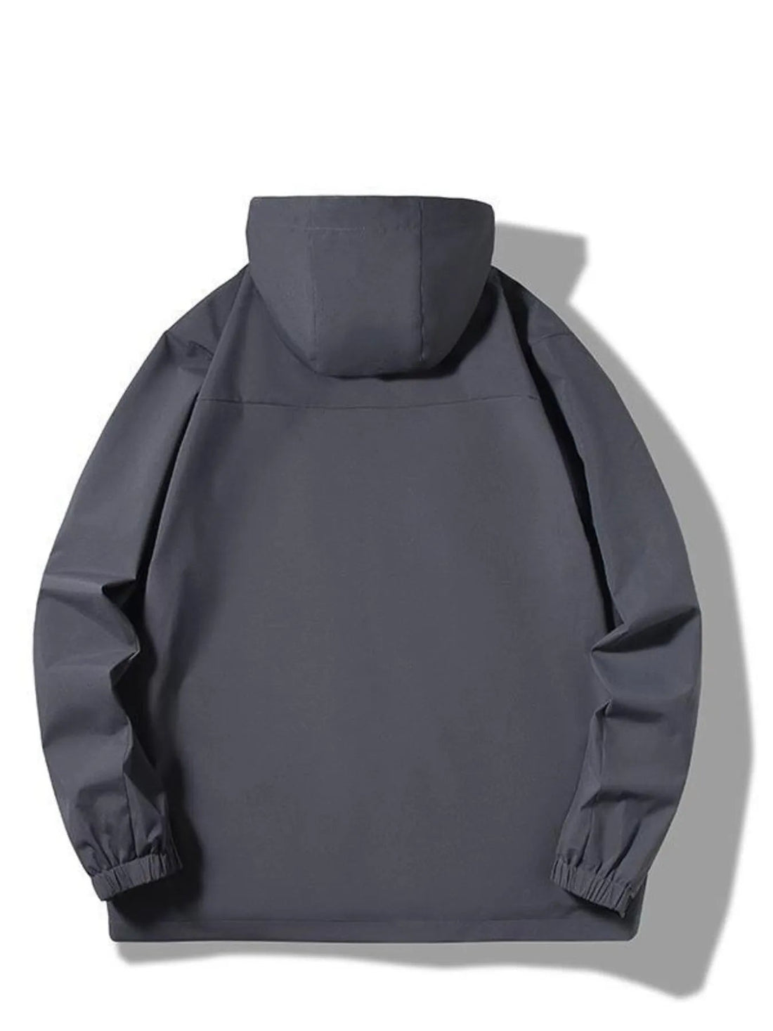 Men's Plus Size Hooded Windproof Outdoor Jacket designed for comfort and style at Lookzlike