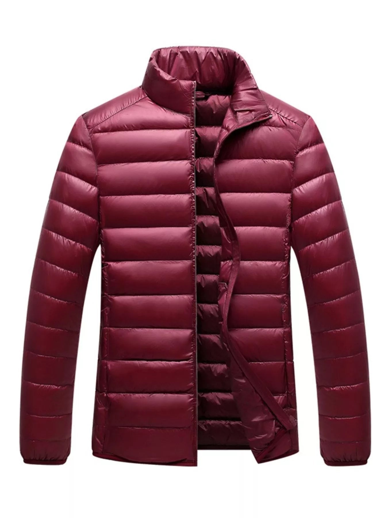 Men's Plus Size Lightweight Packable Puffer Jacket designed for comfort and style at Lookzlike