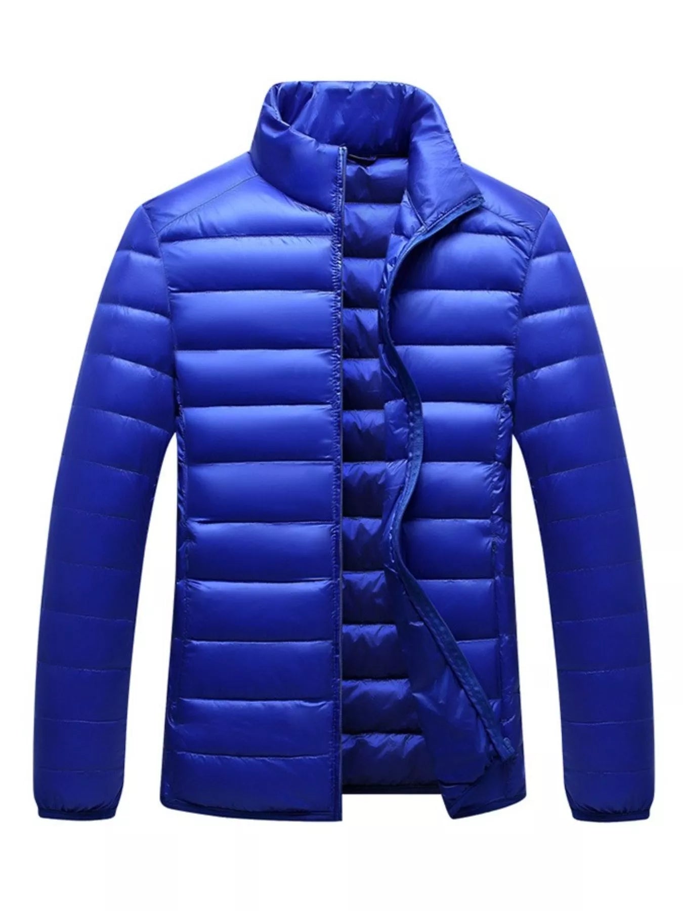 Men's Plus Size Lightweight Packable Puffer Jacket designed for comfort and style at Lookzlike