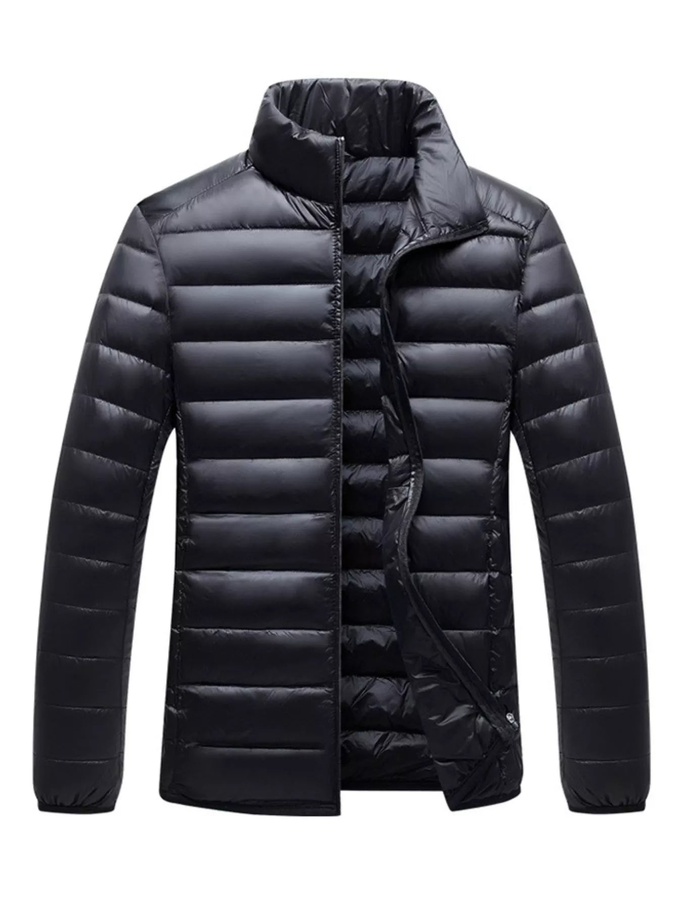 Men's Plus Size Lightweight Packable Puffer Jacket designed for comfort and style at Lookzlike