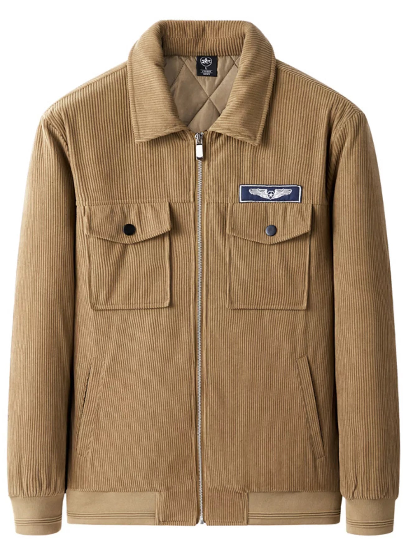 Men's Plus Size Lightweight Zip Up Outdoor Jacket designed for comfort and style at Lookzlike