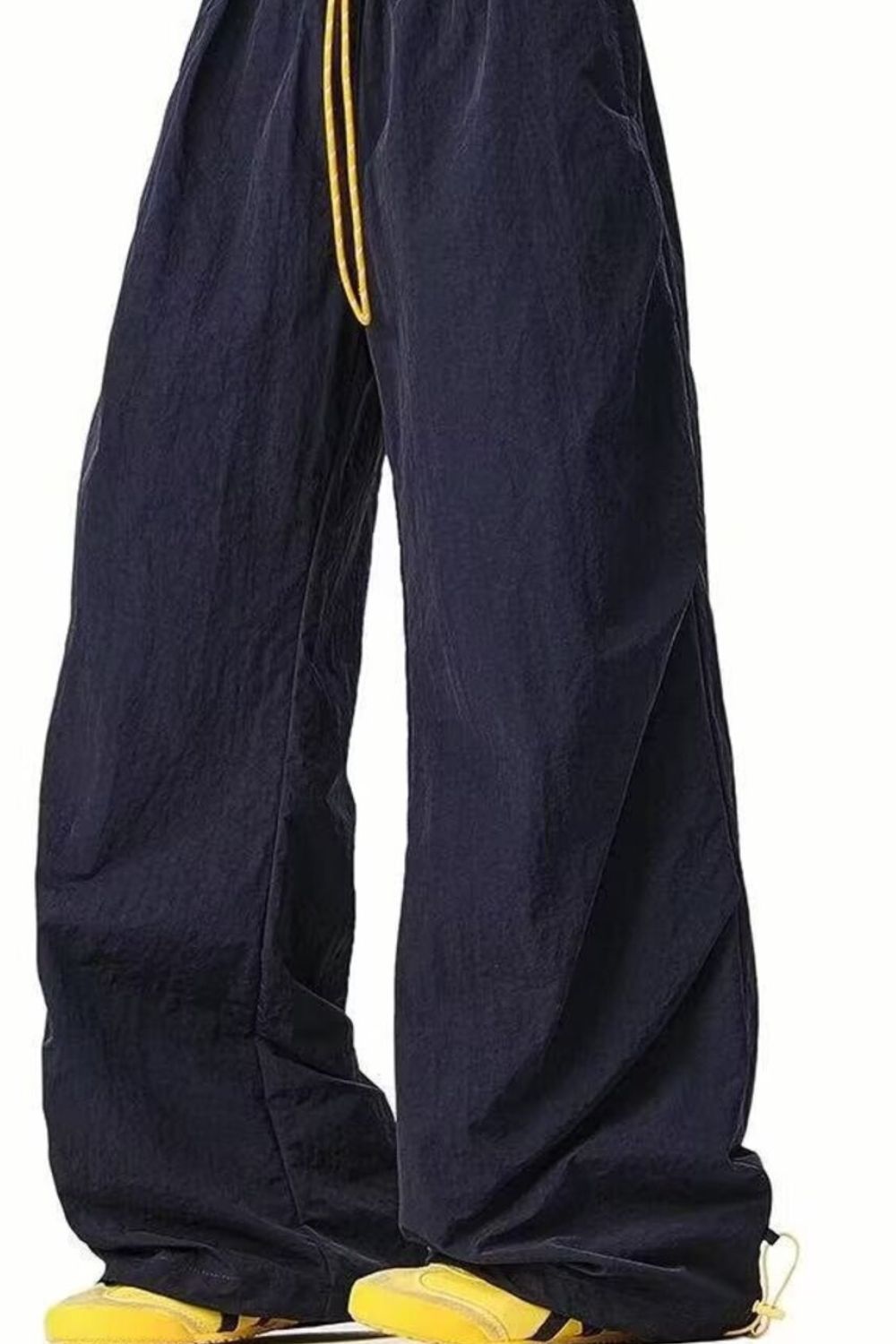 Men's Plus Size Loose - Fit Drawstring Waist Casual Pants designed for comfort and style at Lookzlike