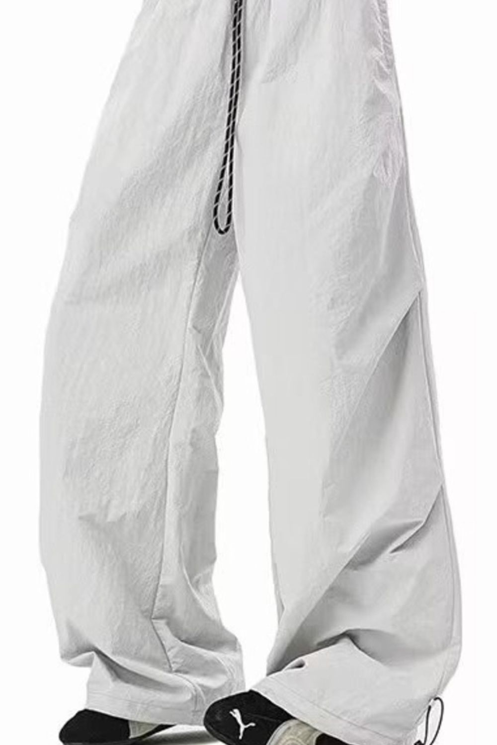 Men's Plus Size Loose - Fit Drawstring Waist Casual Pants designed for comfort and style at Lookzlike