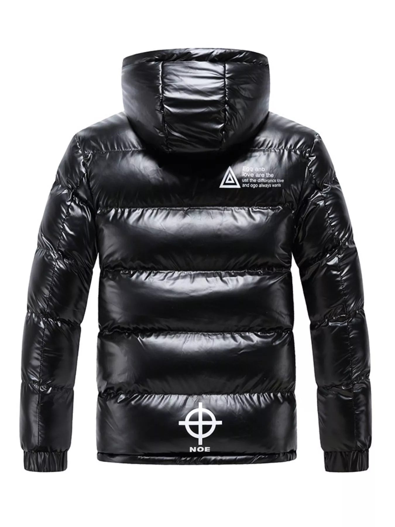 Men's Plus Size Padded Hooded Winter Coat designed for comfort and style at Lookzlike