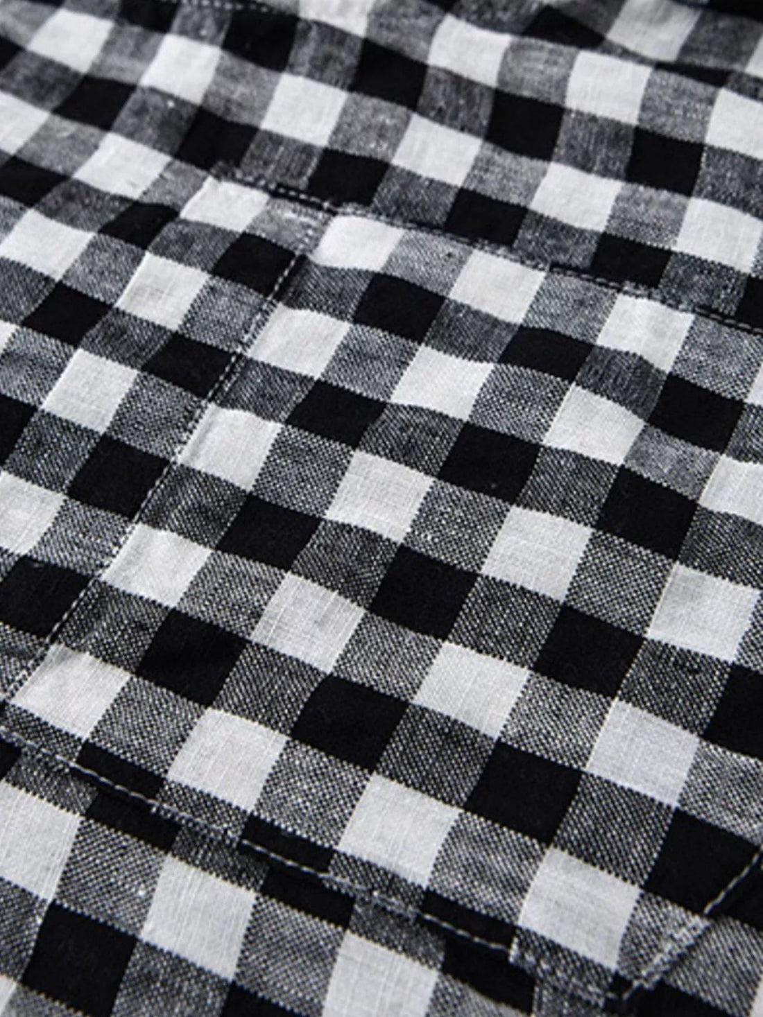 Men's Plus Size Plaid Button Up Short Sleeve Shirt designed for comfort and style at Lookzlike