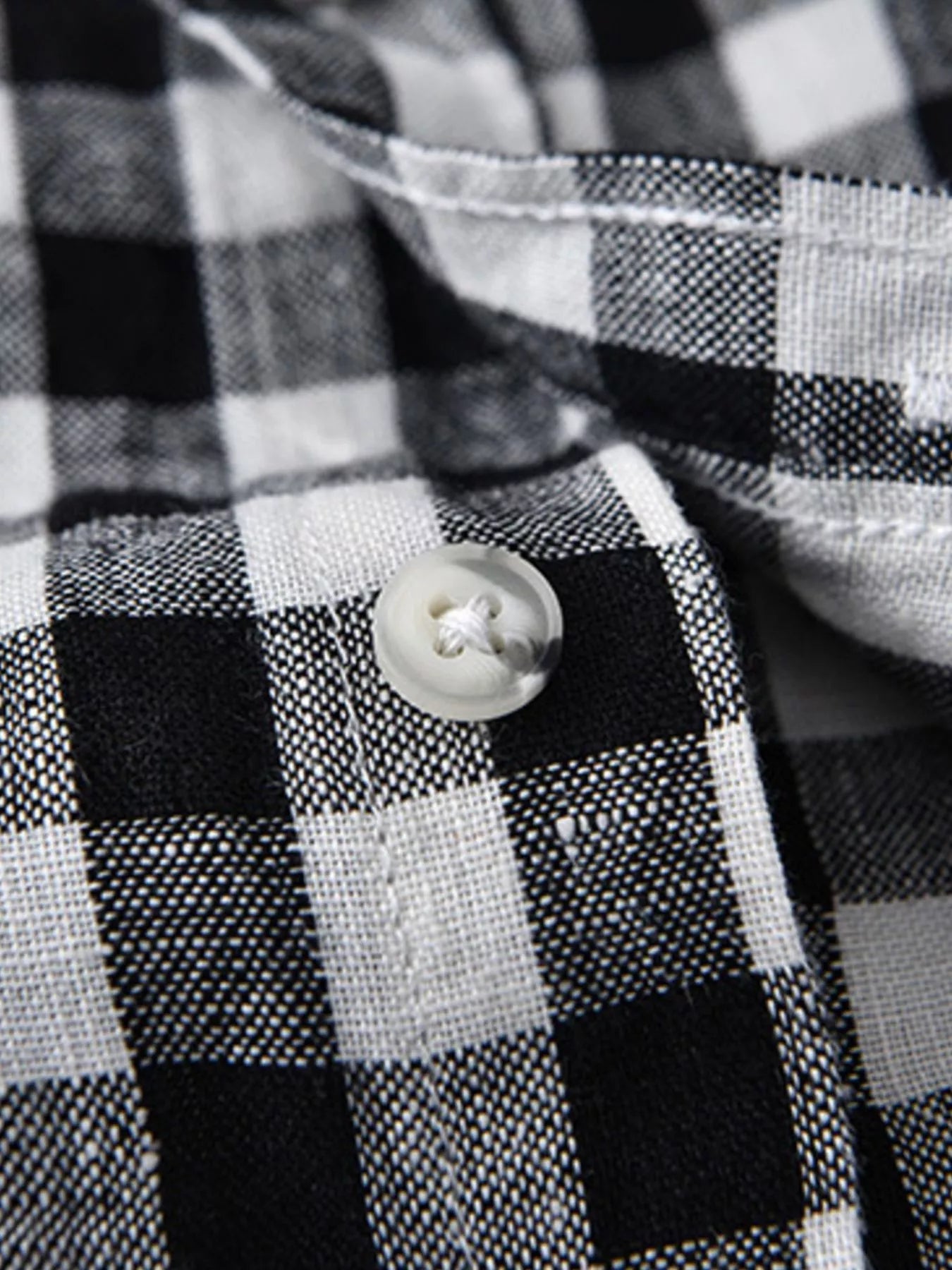 Men's Plus Size Plaid Button Up Short Sleeve Shirt designed for comfort and style at Lookzlike